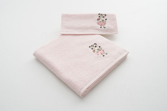 Vesta Home Pink Hand Towels 2 Pieces Weight 400gsm