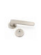 CasaDino Middle Door Lever With Silver Rosette