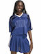 Damen Sport T-Shirt mit Netz Blau