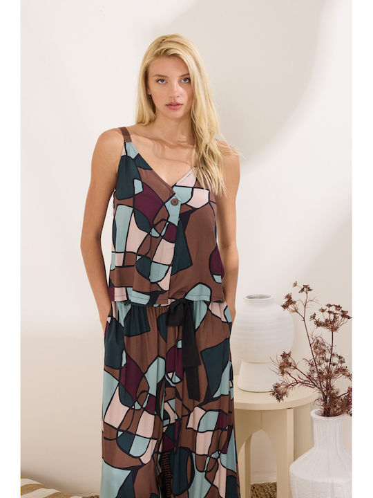 Namaste Γυναικείο Crop Top Brown