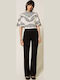 Women's Fabric Trousers Black