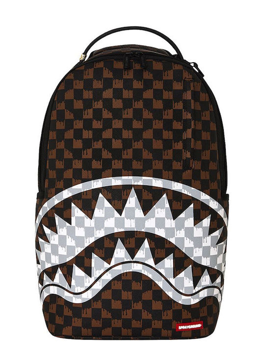 Sprayground Σχολική Τσάντα Πλάτης Καφέ με Θήκη για Παγούρι