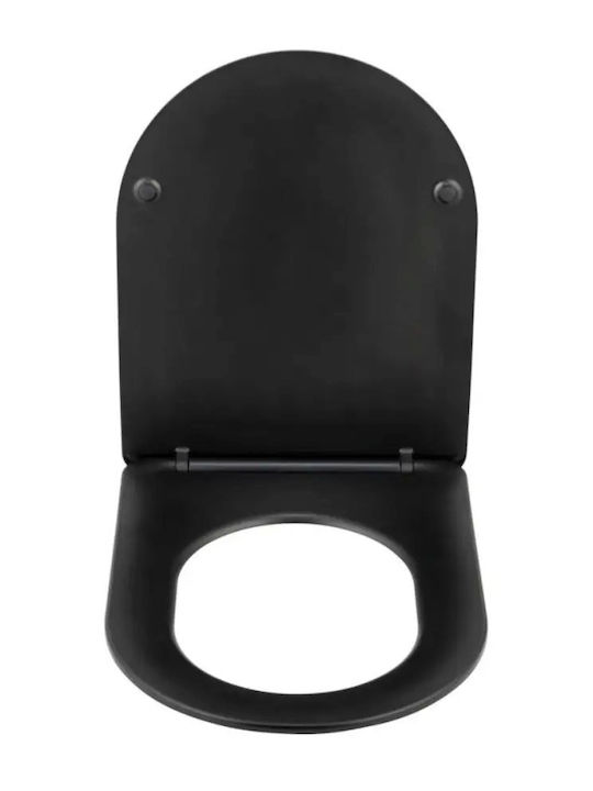 Toilettensitz Kunststoff 36x46cm Schwarz