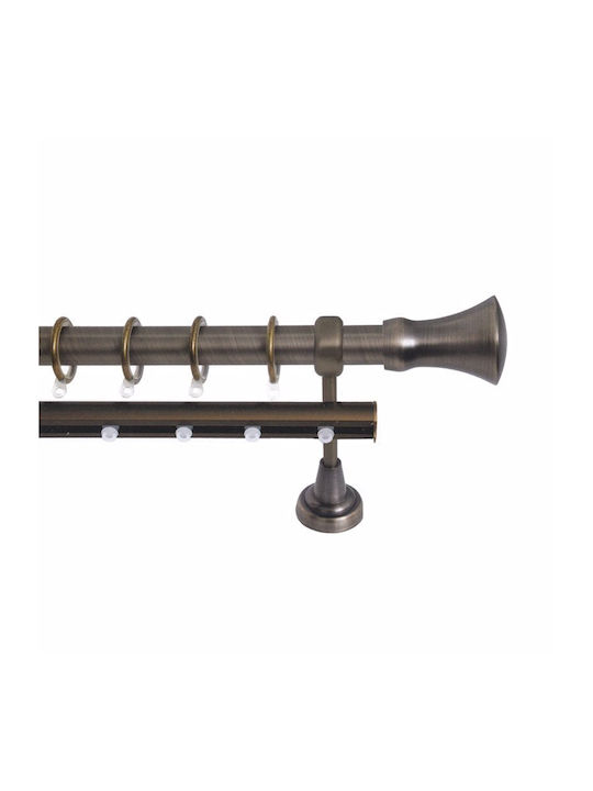 Import Hellas Metallic Curtain Pole No3 Double ...