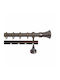 Import Hellas Kurtinoșu Metalic No3 Dublu de Către Rail Φ25mm 140cm Bronz