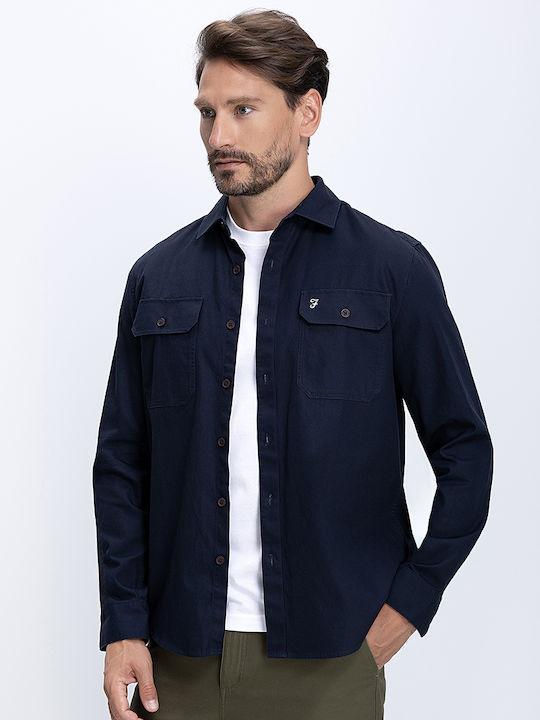 Farah Denim Overshirt Marineblau