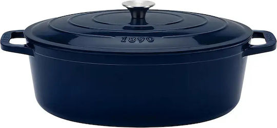 HKoenig Ovale Gusseisen Niederländischer Ofen 45cm 7.7l