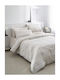 Vesta Home Κουβερλί Μονό Βαμβακερό Γκρι 160x270cm