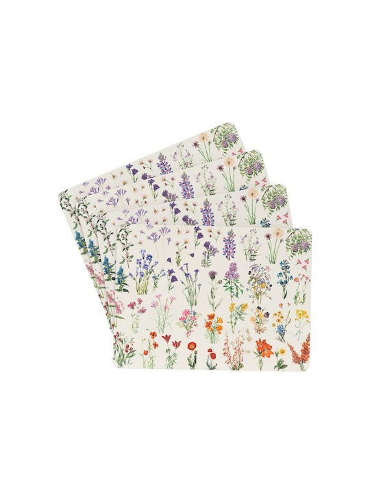 Grupo Erik Botanical Wild Flowers By Kokonote Σουπλά από Φελλό 4τμχ