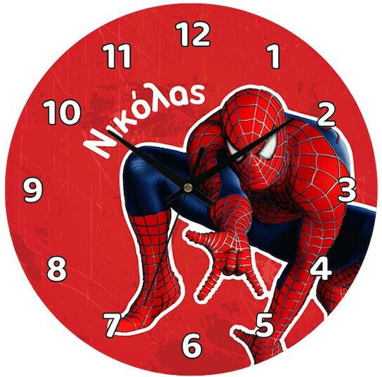 Детски Часовник На Стена Spiderman 30см