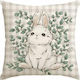 Ecarla Spring Pillowcase 45x45cm Easter Bunny Pod227