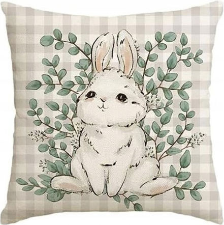 Ecarla Spring Pillowcase 45x45cm Easter Bunny Pod227