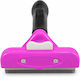 Grooming Brush Dogs Cats Long Hair Weighing 23-40 Kg Blade Cleaning Button Ergonomic Handle Detangling Fur Trimming Purple