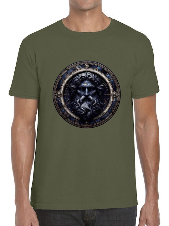 T-shirt Mythological Bearded Deity Celestial Ic...