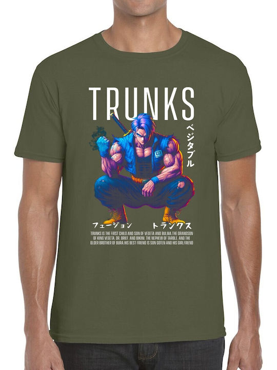 T-shirt Аниме Герой Меч Японски Символи Pop Cul...