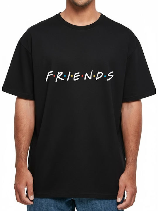 Oversized T-shirt Friends Pop Culture Черна
