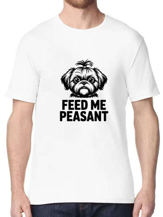 T-shirt Feed Me Peasant Cute Puppy Illustration...