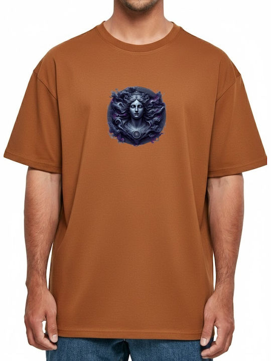 Oversized T-shirt Stylized Woman Swirling Hair ...