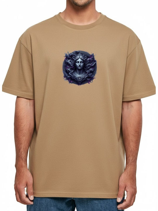 Oversized T-shirt Stylized Woman Swirling Hair ...