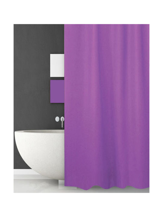 TnS Κουρτίνα Μπάνιου 180x200cm Μωβ