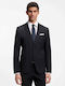 Men’s Suit Jacket with Slim Fit Navy Blue