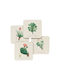 Grupo Erik Botanical Cacti By Kokonote Round Coaster Made of Cork 9.7cm 4 Pieces