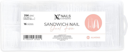 Nc Nails Tips Νυχιών Διάφανα 256τμχ