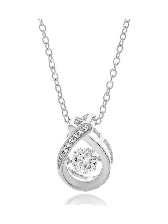 Jools Necklace Made of Silver with Zircon