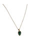 Gatsa Necklace From 14K Gold With Green Zircon
