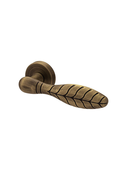 Viometale Buton WC Cu Rosette Pereche Bronz