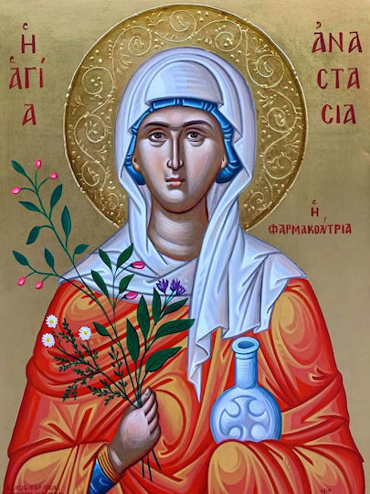 Olympus Diamond Painting Saint Anastasia Mosaic Saint Anastasia The Healer 50x40