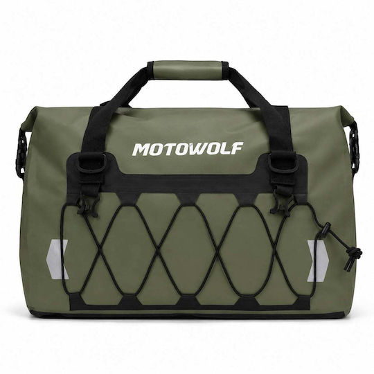 Στεγανός Σάκος 40l Ουράς Μοτοσυκλέτας Motowolf Mb4 – Ευελιξία Άνεση Λαδί