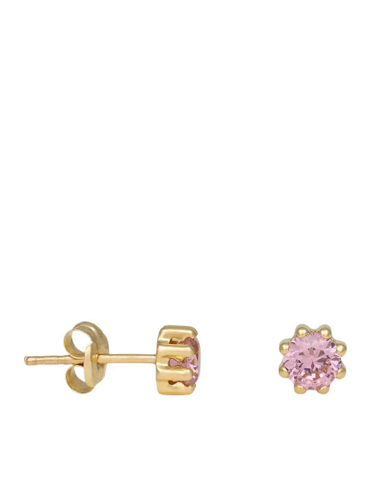 Kids Earrings Studs with Stones from 9K Gold