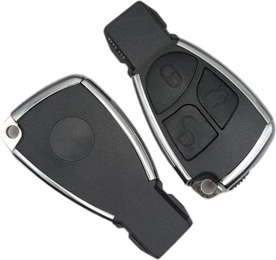 Carcasa Cheii Auto Mercedes Slotkey Nikel 3 Butoane Lamă Hu64 1536-fwk