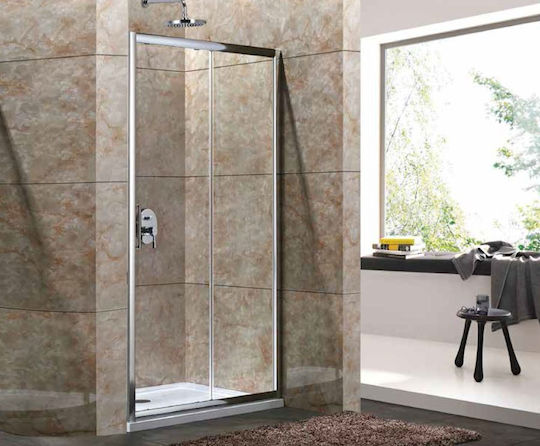 Aquarelle Cabinet Duș Cu Ușă Glisantă 140x180cm Sticlă Transparentă Chrome Aquarelle Cabinet Duș Cu Ușă Glisantă 140x180cm Sticlă Transparentă Chrome