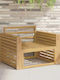 Gartenstühle Hölzernes Beige 2 Stück