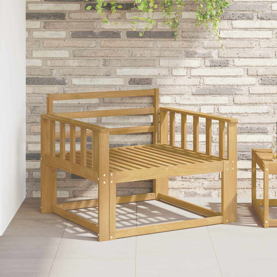 Gartenstühle Hölzernes Weiß 2 Stück