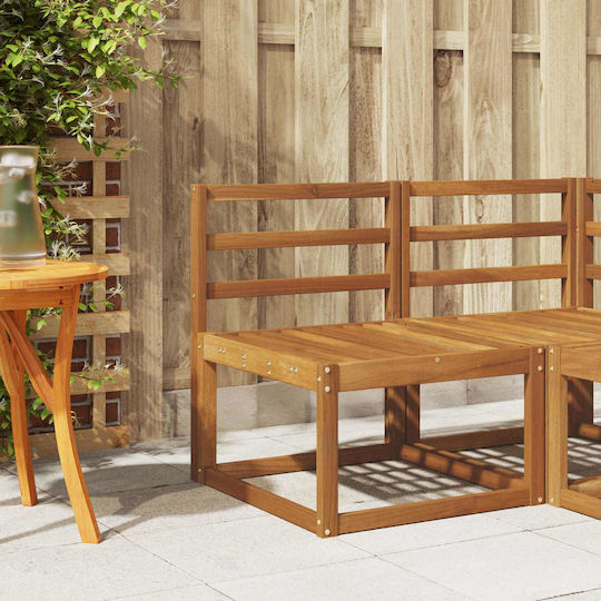 vidaXL Wooden Outdoor Chair Brown with Cushion