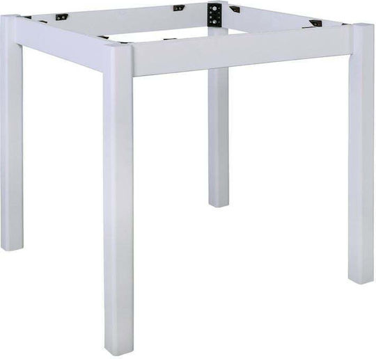 24Mall Βάση Τραπεζιού Ξύλινη Μπεζ 60x60cm