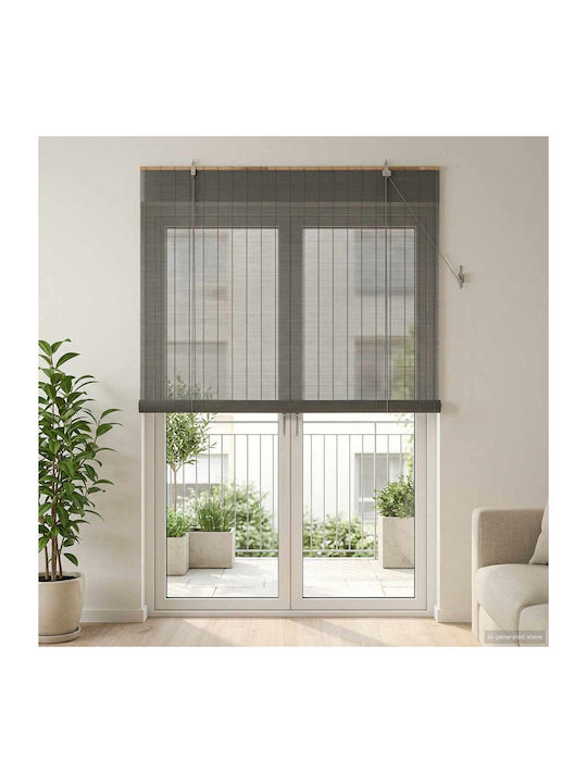 vidaXL Rollos Mischer Blackout Grau P130xH220cm...