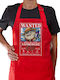 Koupakoupa Λαγοκέφαλος Wanted Dead Or Alive Кърпа За Кухня Червена 22x40см KP_34483_apron-red