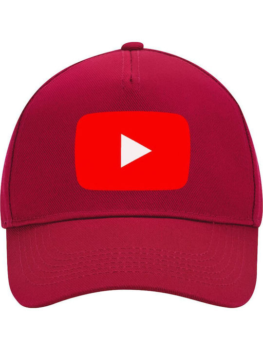 Șapcă Youtube Adulți Ultimate Roșie 100% Bumbac...