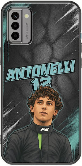 Θήκη Pole Position Collection Kimi Antonelli Nokia G22 Black Tpu Μαύρη Σιλικόνη