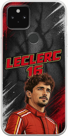 Калъф Pole Position Collection Charles Leclerc Google Pixel 5a 5G Гъвкав TPU Прозрачен Силикон
