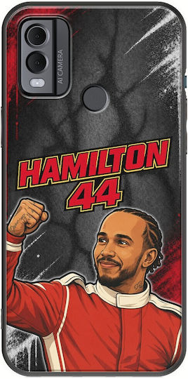 Husă Pole Position Collection Lewis Hamilton Nokia C22 Neagră TPU Silicon