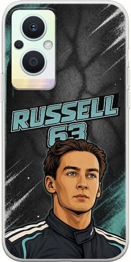 Калъф Pole Position Collection George Russell Oppo Reno 7 Lite 5g Гъвкав TPU Прозрачен Силикон