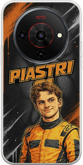 Case Pole Position Collection Oscar Piastri Zte Blade A76 5g Flexible Tpu Transparent Silicone