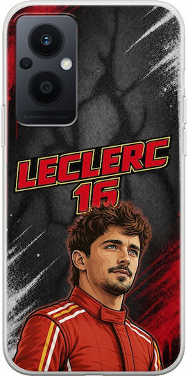 Θήκη Pole Position Collection Charles Leclerc Oppo Reno 8 Lite Flexible Tpu Διάφανη Σιλικόνη