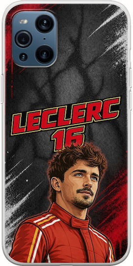 Pole Position Collection Charles Leclerc Oppo Find X3 Pro 5g Flexible TPU Transparent Silicone Case