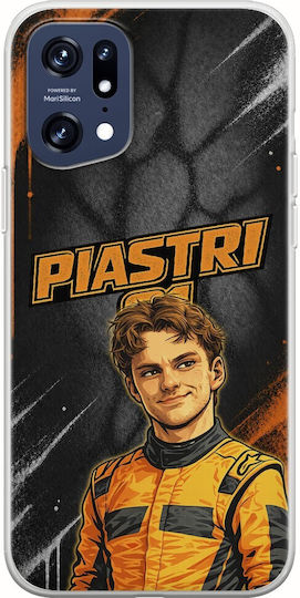 Θήκη Pole Position Collection Oscar Piastri Oppo Find X5 Pro 5g Flexible Tpu Διάφανη Σιλικόνη